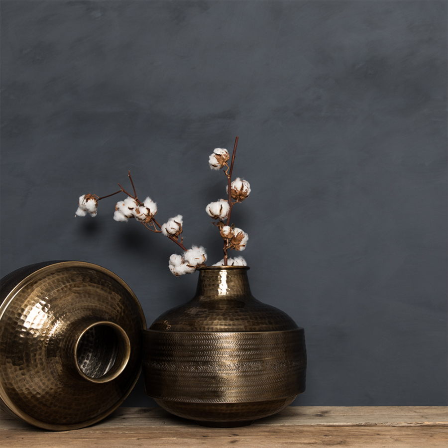 Moroccan-Hammered-Metal-Vase-lifestyle-image-Motta-Living